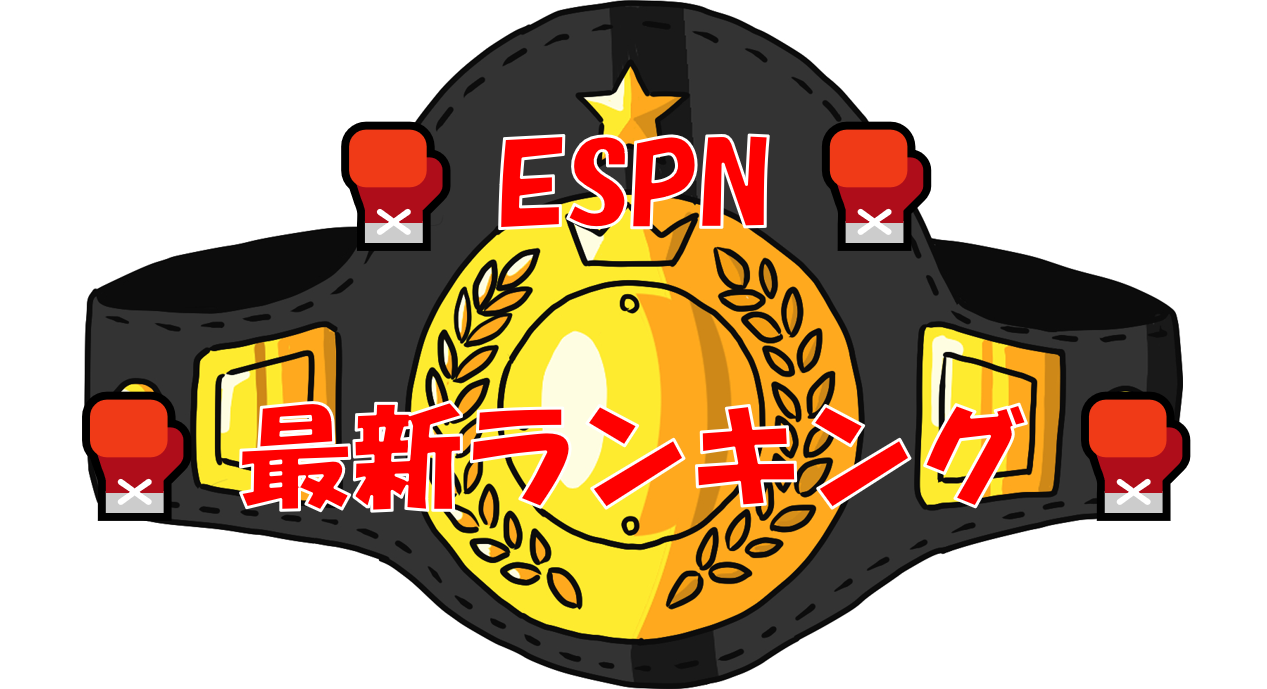 ESPN　最新　世界ランキング　ボクシング